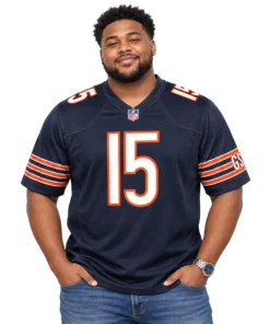 Chicago Bears Odunze Navy Jersey - Bold Fan Style