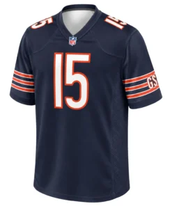 Chicago Bears Odunze Navy Jersey - Bold Fan Style