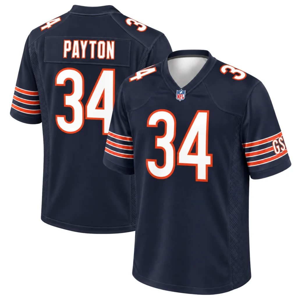 Chicago Bears Payton Navy Jersey - Legendary Game Day Look