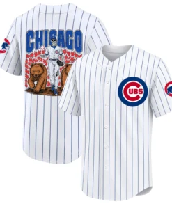 Chicago Cubs Bear Graphic Jersey - Creative Streetwear Style
