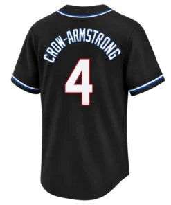 Chicago Cubs Crow-Armstrong Black Jersey – Bold Player Style