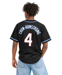 Chicago Cubs Crow-Armstrong Black Jersey – Bold Player Style