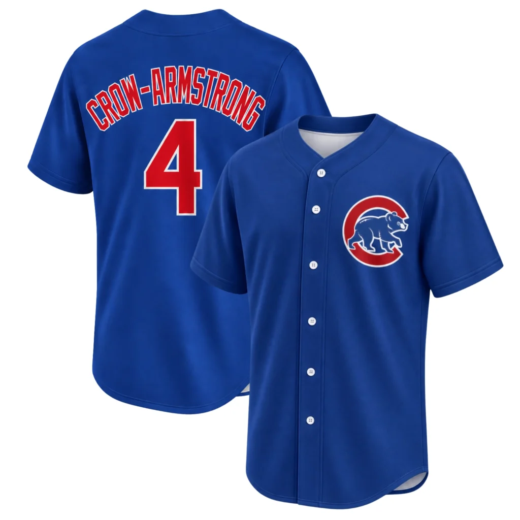 Chicago Cubs Crow-Armstrong Royal Jersey – Bold Player Wear