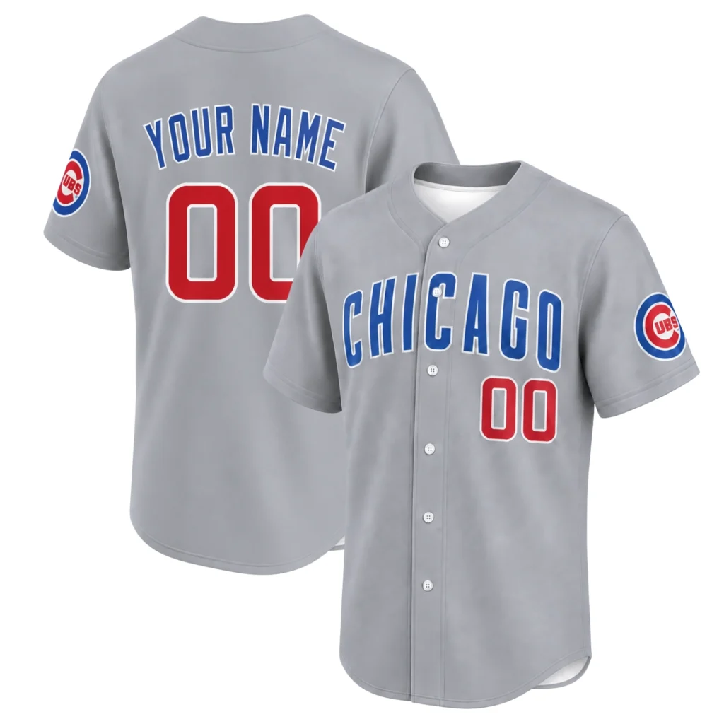 Chicago Cubs Custom Gray Jersey – Elite Fan Gear