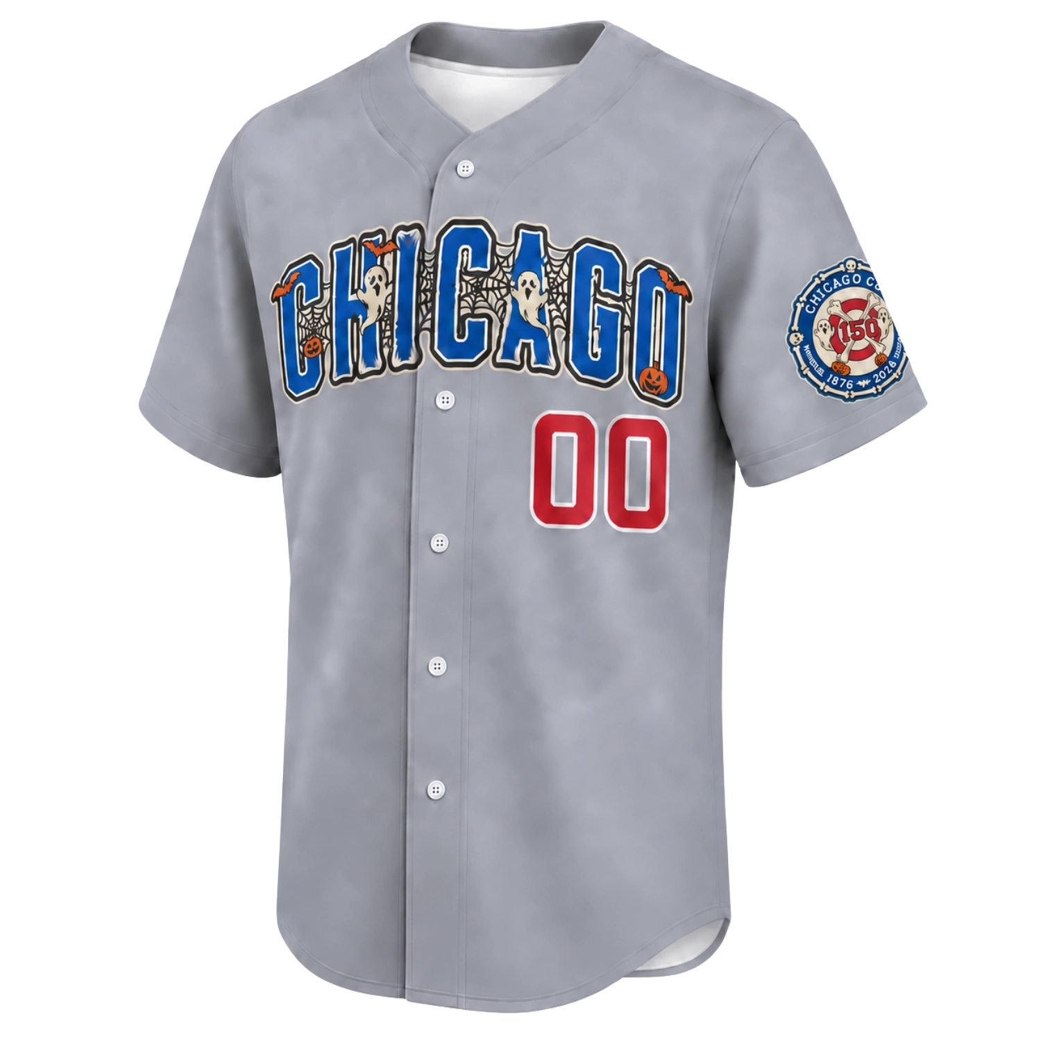 Chicago Cubs Halloween Gray Custom Jersey – Creative Fan Design
