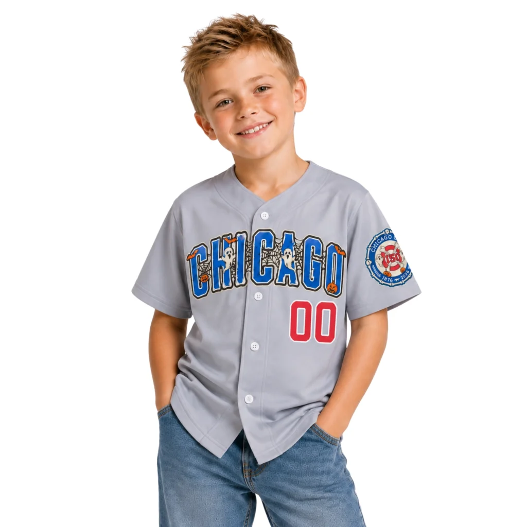 Chicago Cubs Halloween Gray Custom Jersey – Creative Fan Design