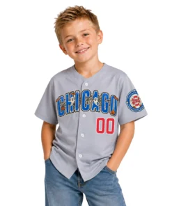 Chicago Cubs Halloween Gray Custom Jersey – Creative Fan Design