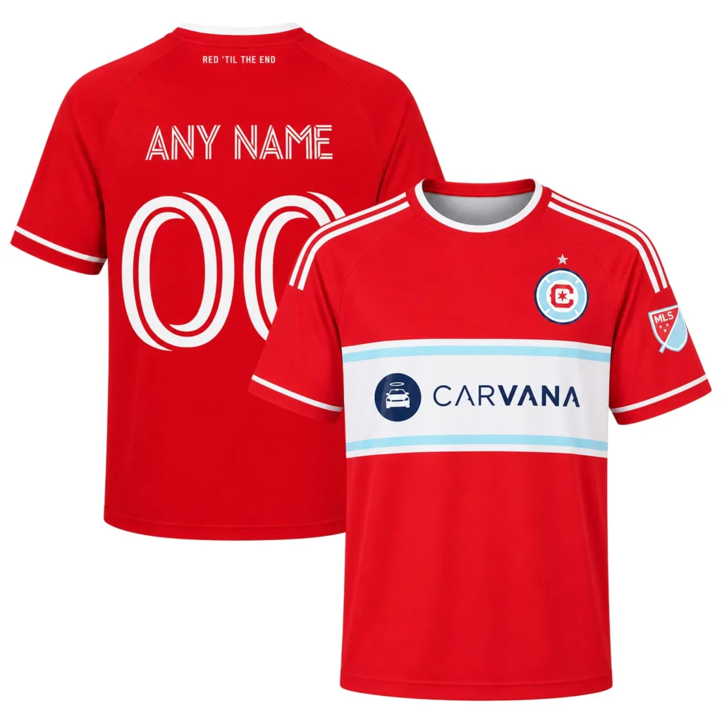 Chicago Fire FC Home Jersey with Vibrant Merch Sport Custom