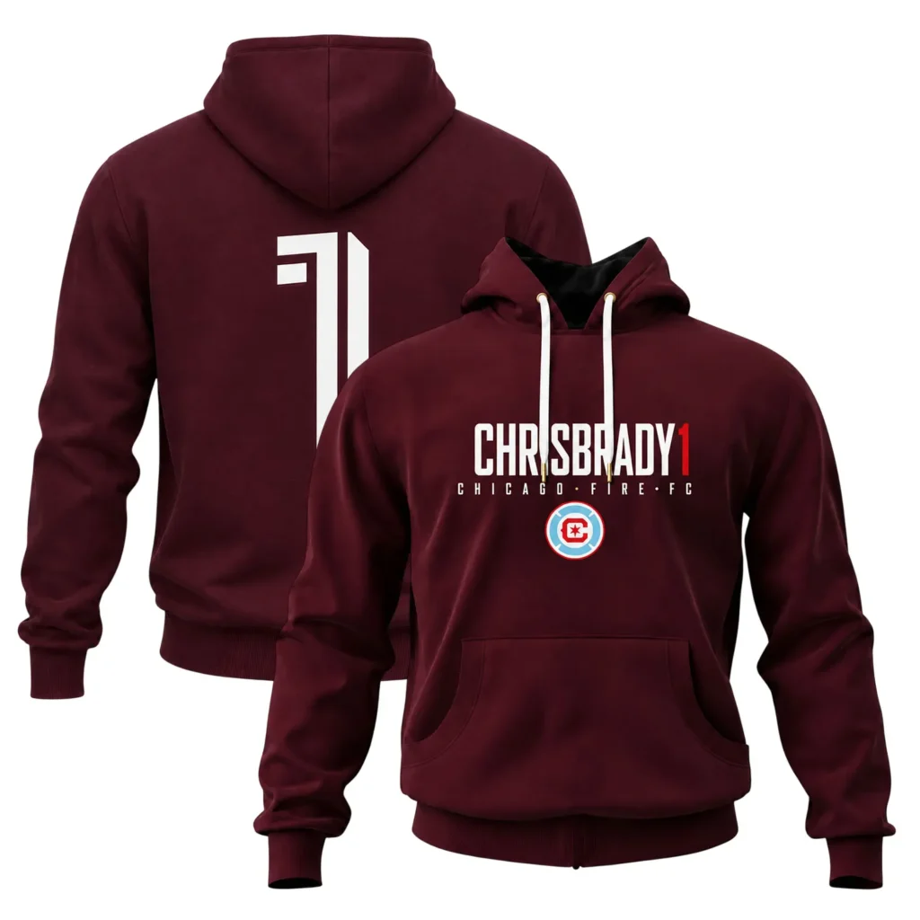 Chris Brady Chicago Fire Hoodie Elite Merch Sport Style
