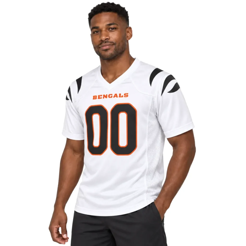 Cincinnati Bengals White Custom Jersey - Custom Bold Fan Style