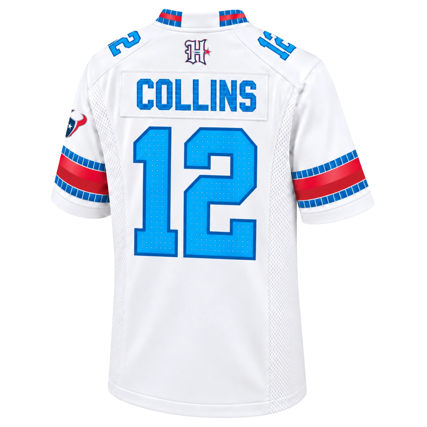 Collins White Rivalries Jersey - Stunning Texans Style