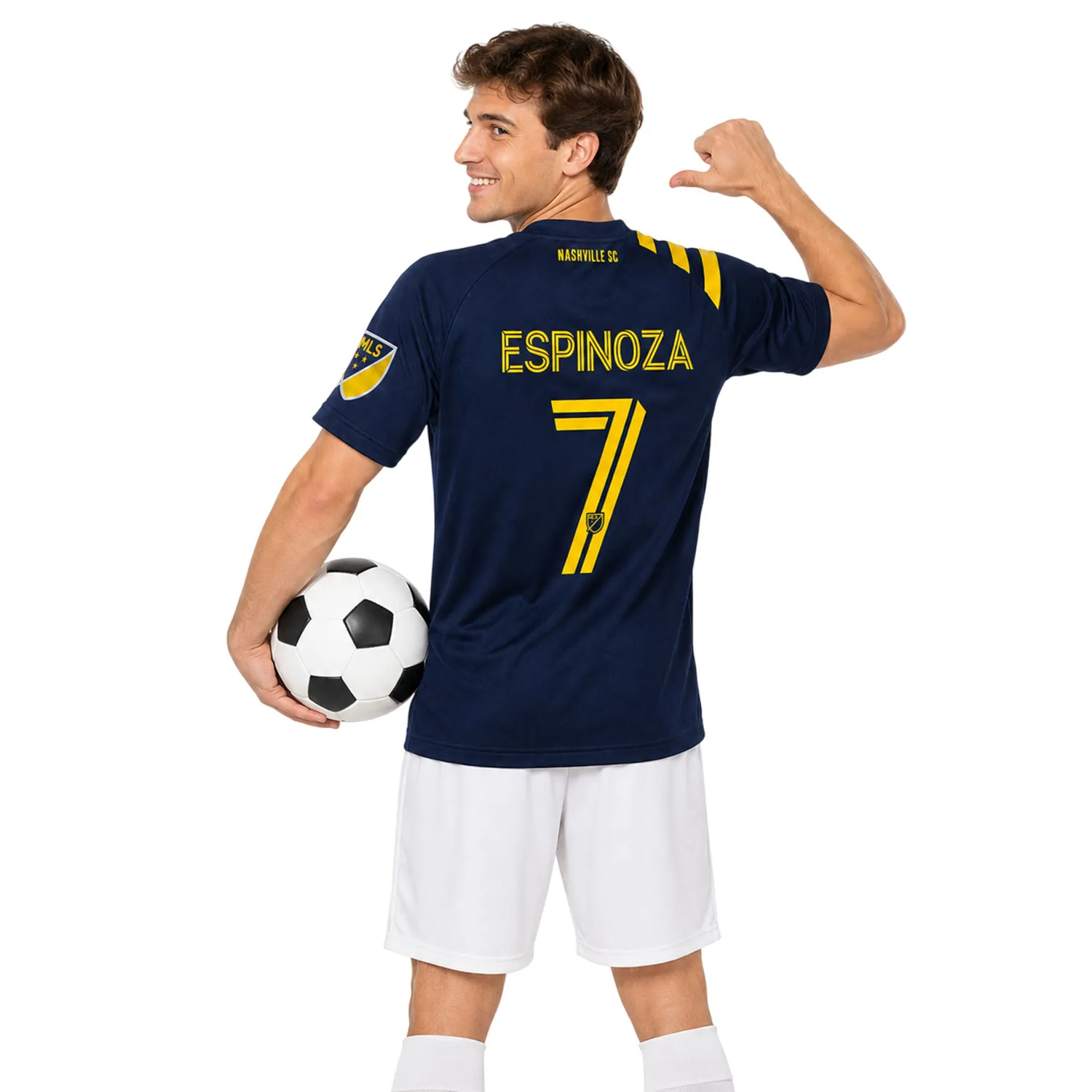 Cristian Espinoza Nashville SC Jersey Vibrant Navy - Image 4