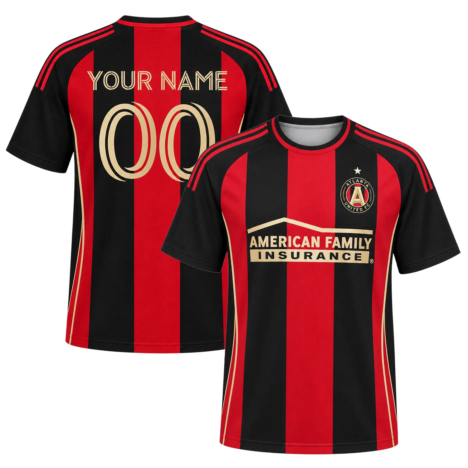 Custom Atlanta United Home Jersey Bold Fan Wear