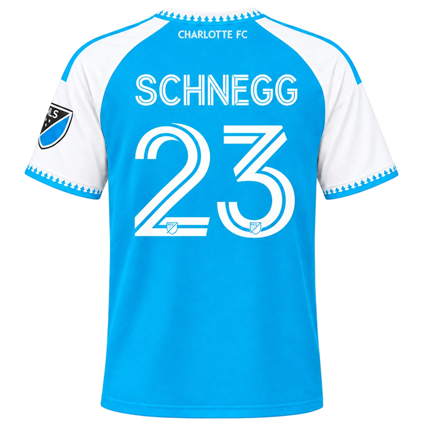 David Schnegg Blue Jersey Vibrant Custom Charlotte FC Player 2026 - Image 3