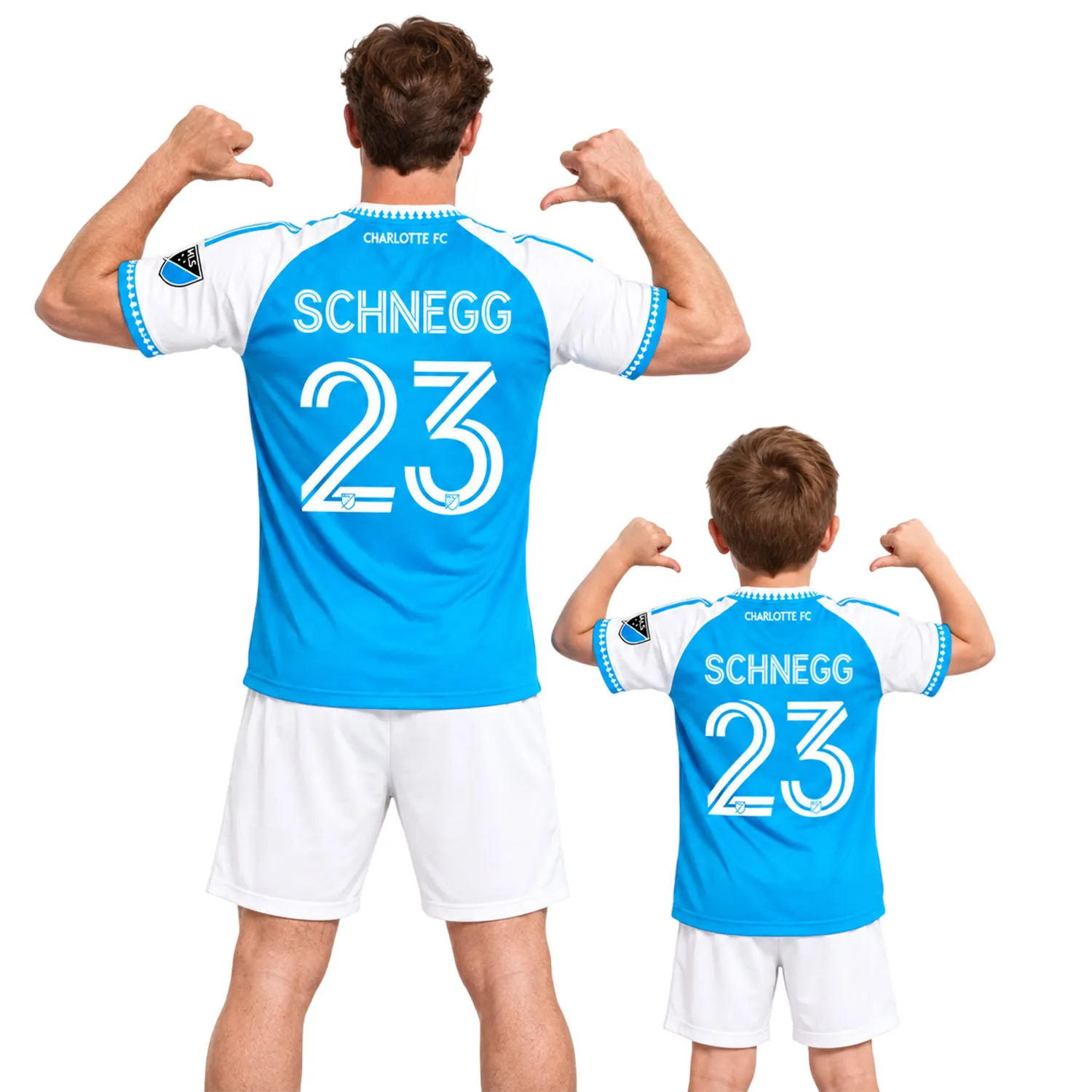 David Schnegg Blue Jersey Vibrant Custom Charlotte FC Player 2026 - Image 5