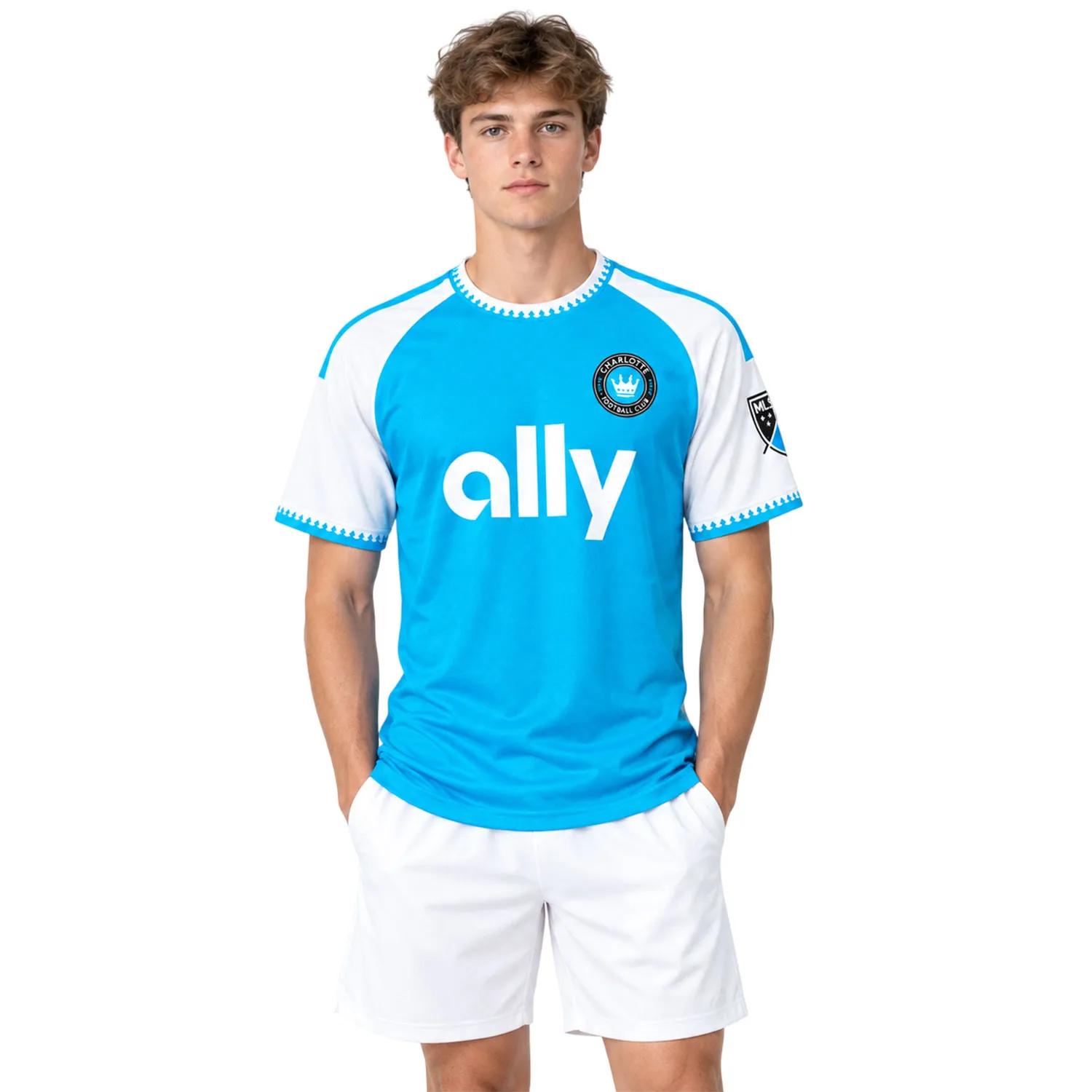 David Schnegg Blue Jersey Vibrant Custom Charlotte FC Player 2026 - Image 4