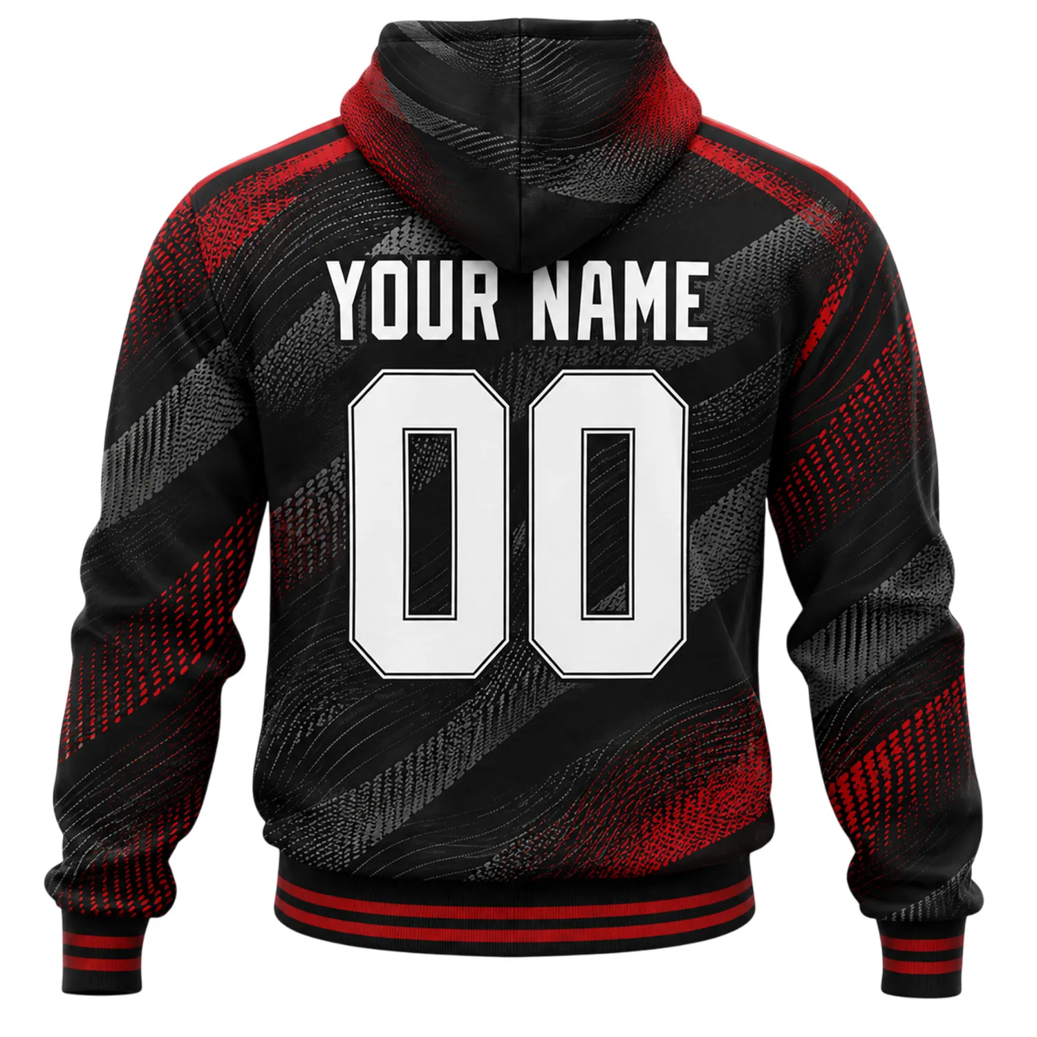 DC United Black Hoodie Custom – Elite Fan Apparel - Image 3