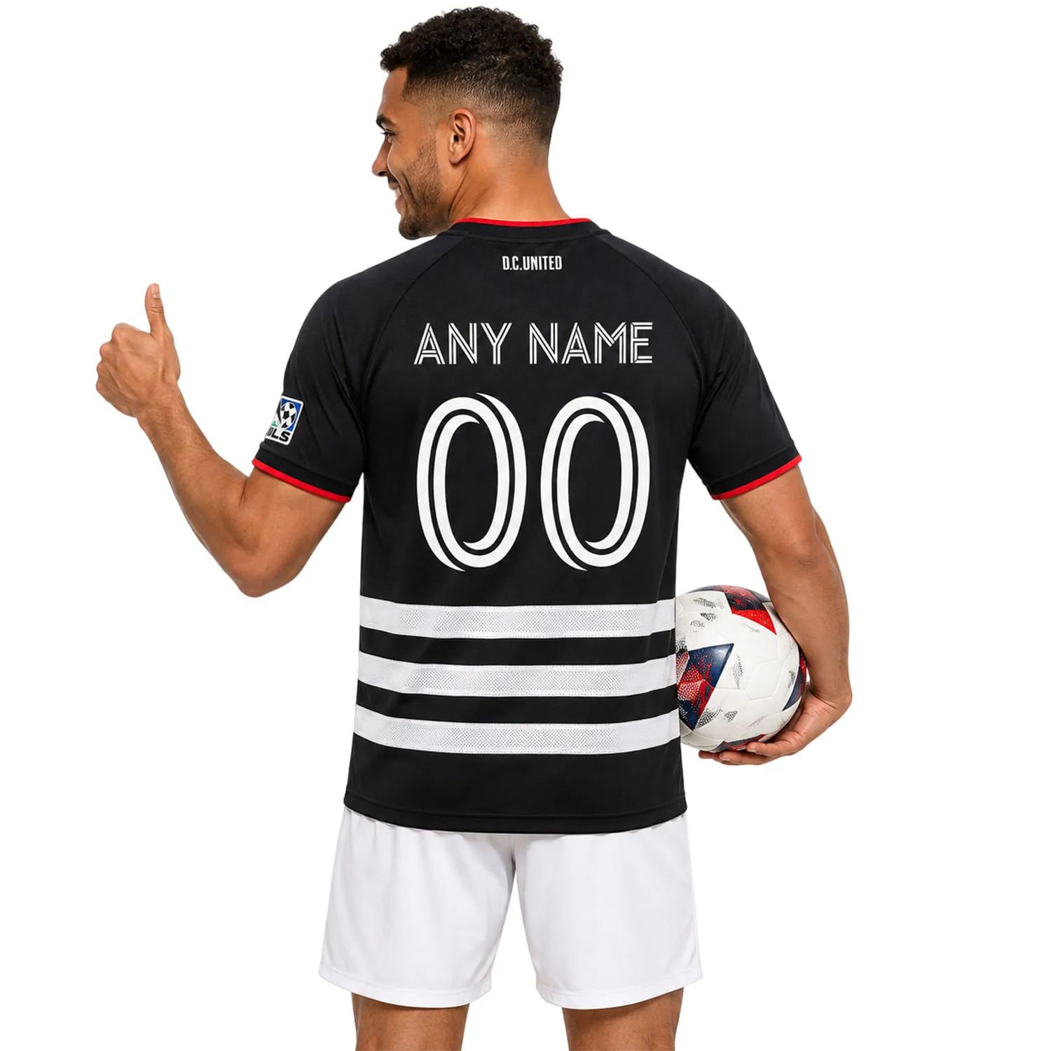 DC United Soccer Jersey Custom Name– Victory Fit - Image 4