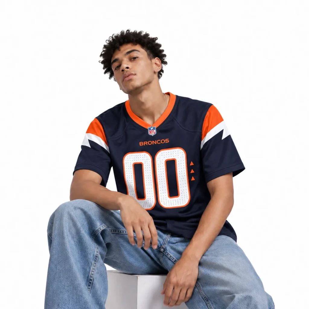 Denver Broncos Navy Alternate Jersey - Personalized Gameday Edge