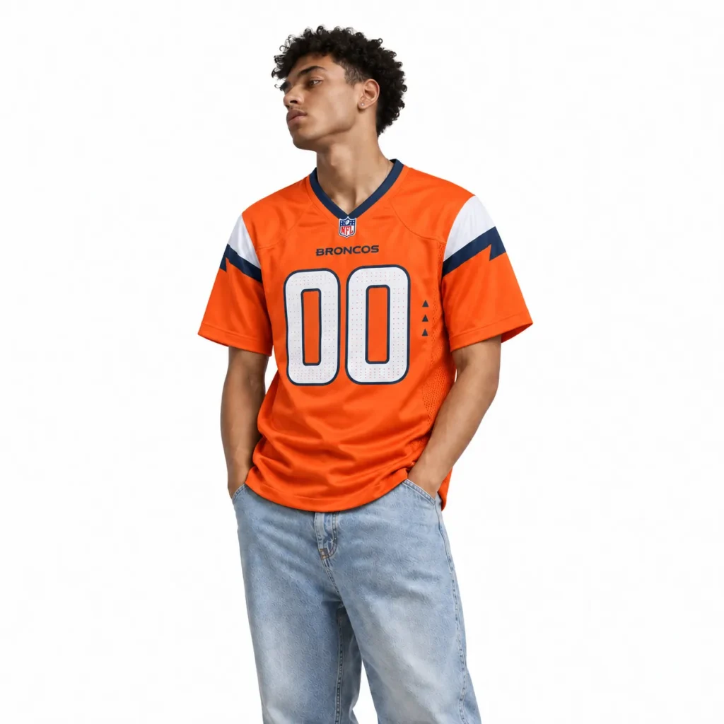 Denver Broncos Orange Jersey - Personalized Bold Game Day Style