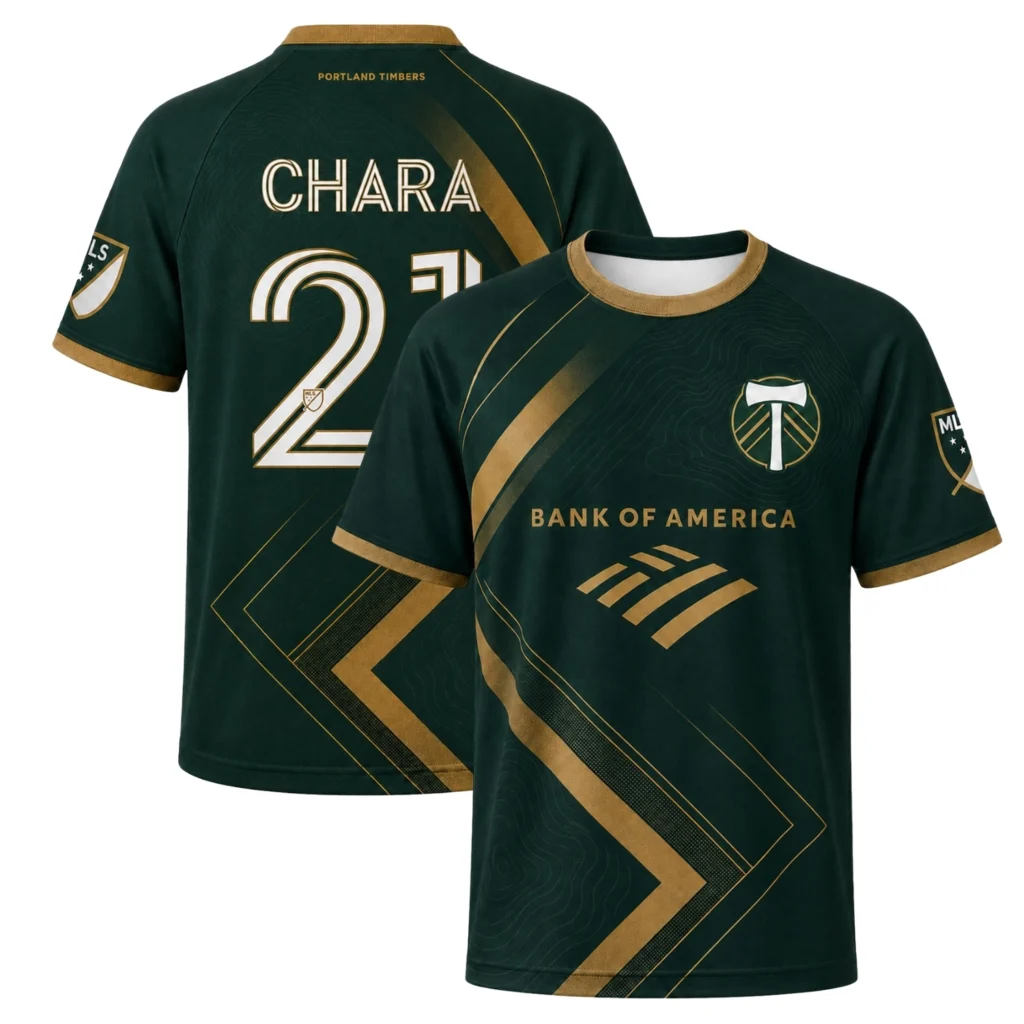 Diego Chara Timbers Jersey Dynamic Gold Stripe