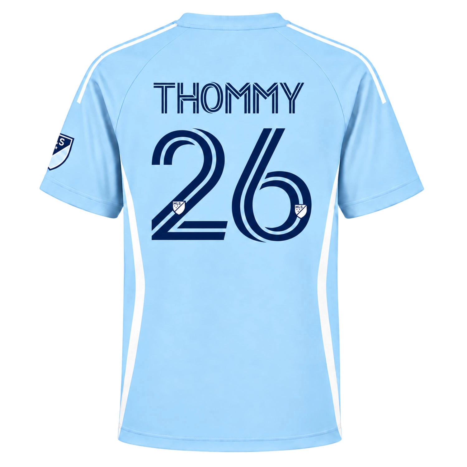 Erik Thommy Sporting KC Jersey Vibrant Light Blue - Image 3