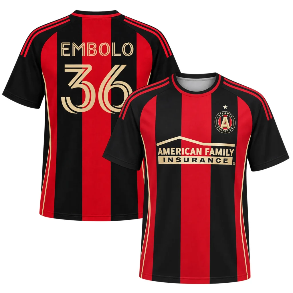 Five Stripes Jersey Breel Embolo Atlanta United Bold Merch Sport