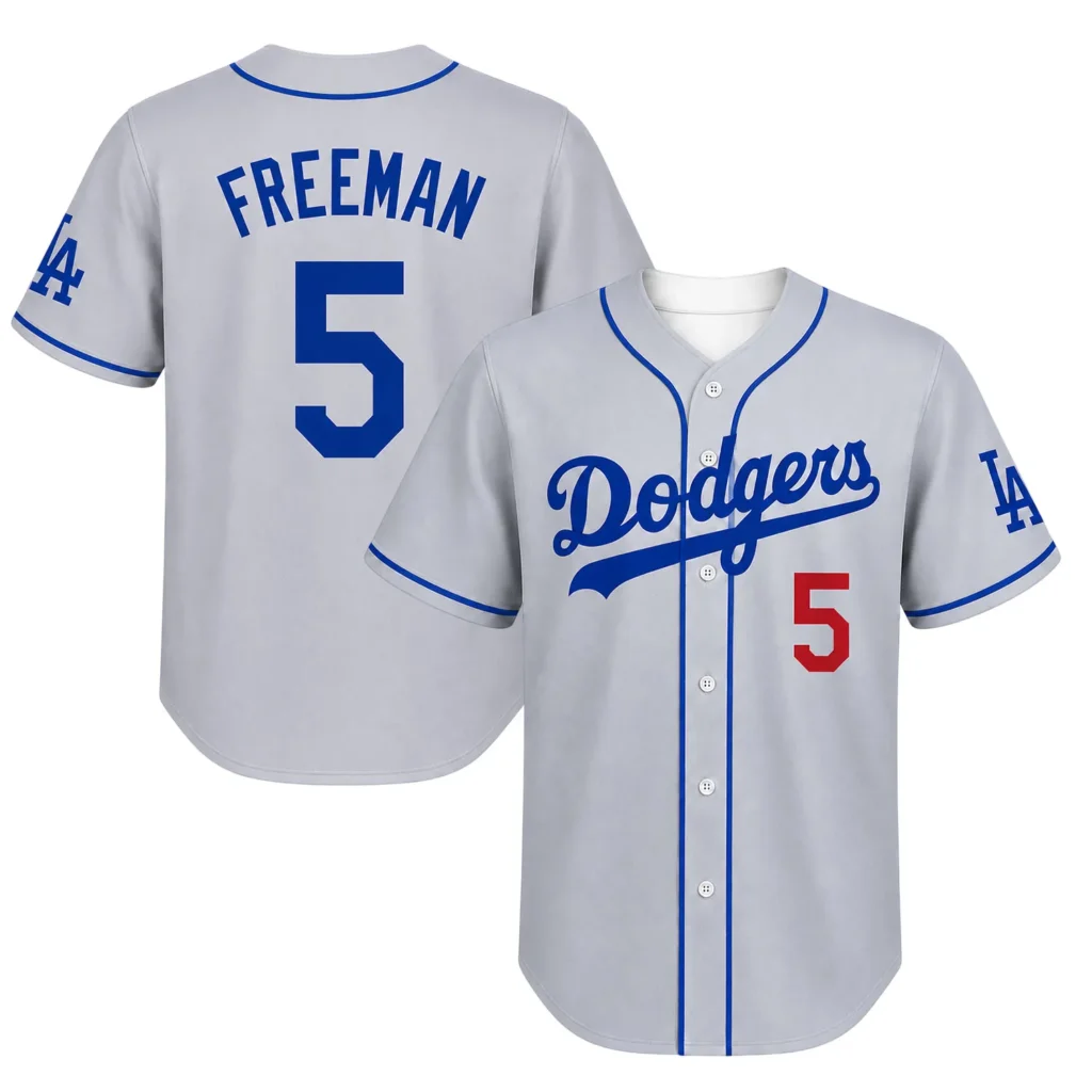 Freddie Freeman Dodgers Baseball Awesome Adult Kids Jersey