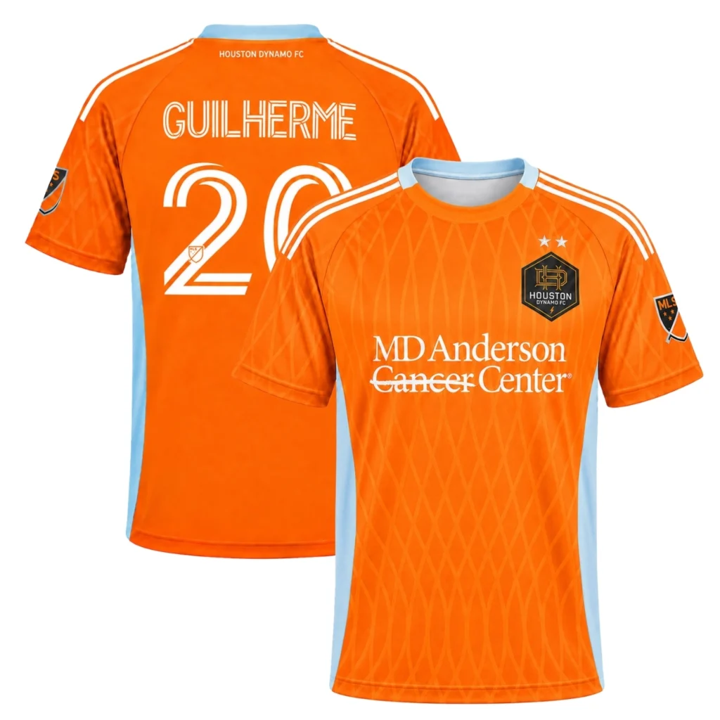 Guilherme Santos Houston Dynamo Jersey Brilliant Orange
