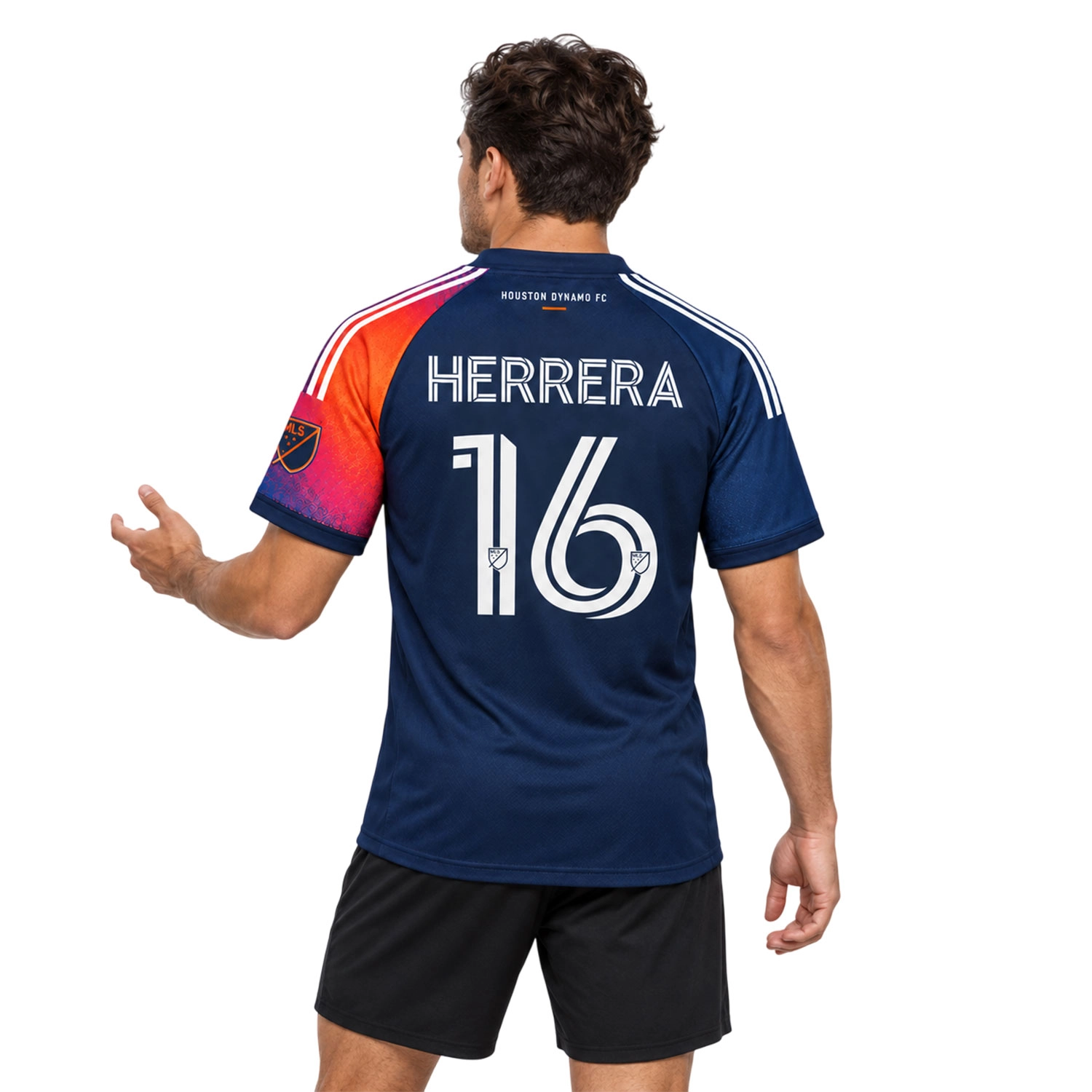 Hector Herrera Dynamo Jersey Powerful Blue Orange - Image 4