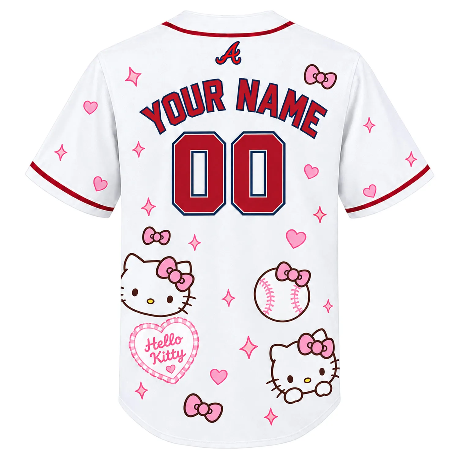 Hello Kitty Atlanta Braves Jersey – Dazzling Fan Style - Image 3