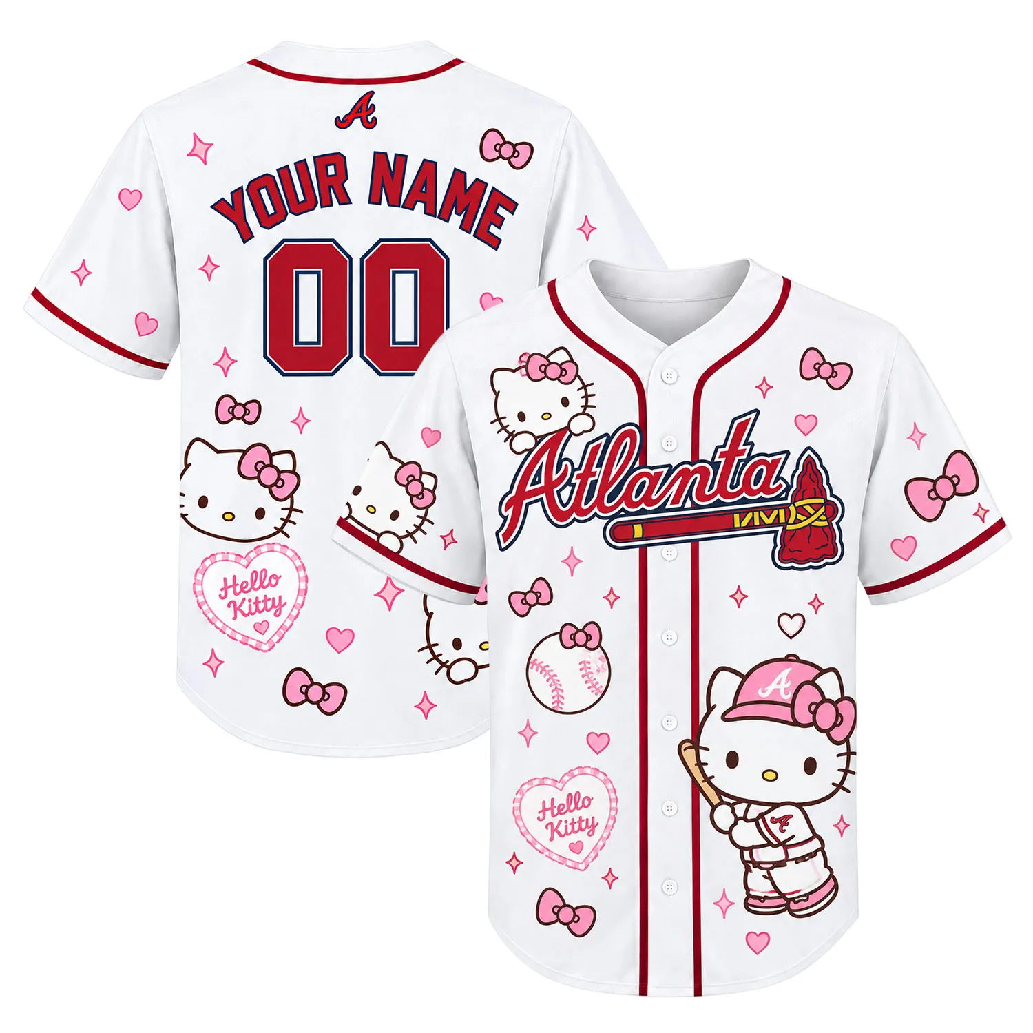 Hello Kitty Atlanta Braves Jersey – Dazzling Fan Style