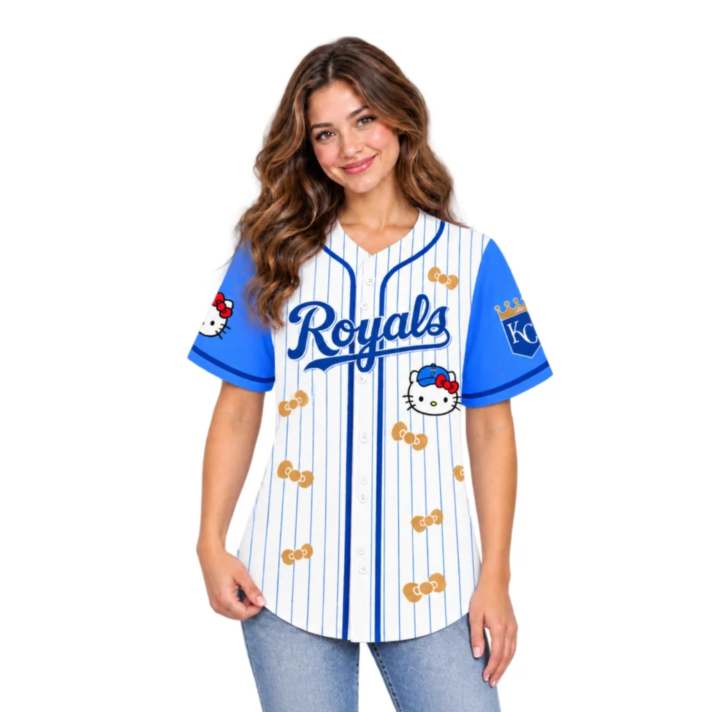 Hello Kitty KC Royals Custom Jersey – Bold Baseball Style