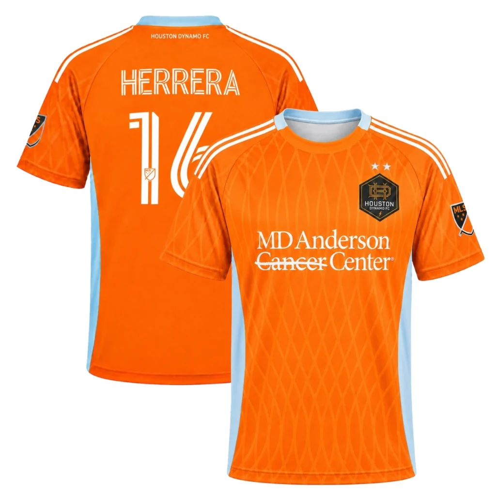 Houston Dynamo Hector Herrera Jersey Remarkable Orange