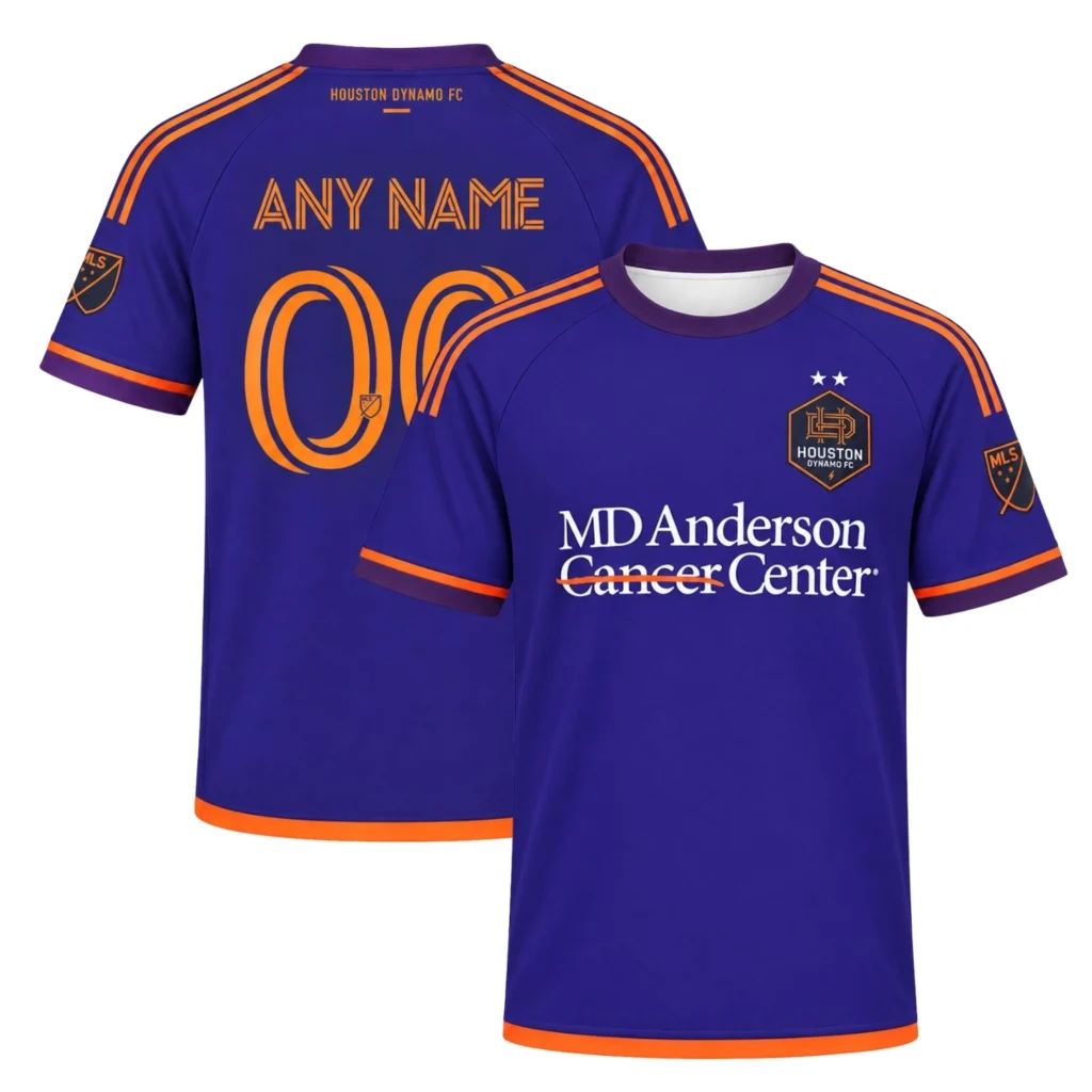 Houston Dynamo Purple Jersey Dynamic Adult Kids Custom