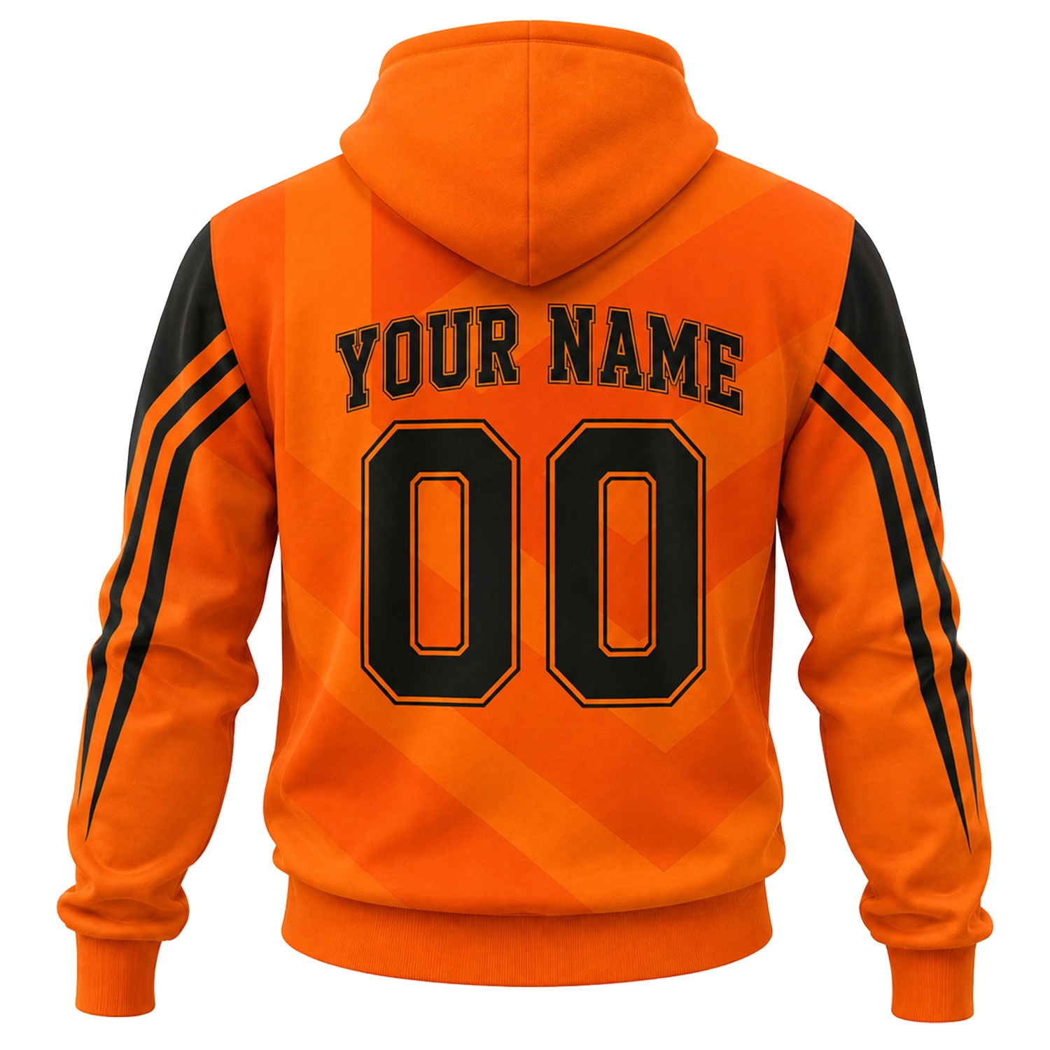 Houston Dynamo Soccer Hoodie Custom Vibrant Chevron Design - Image 3