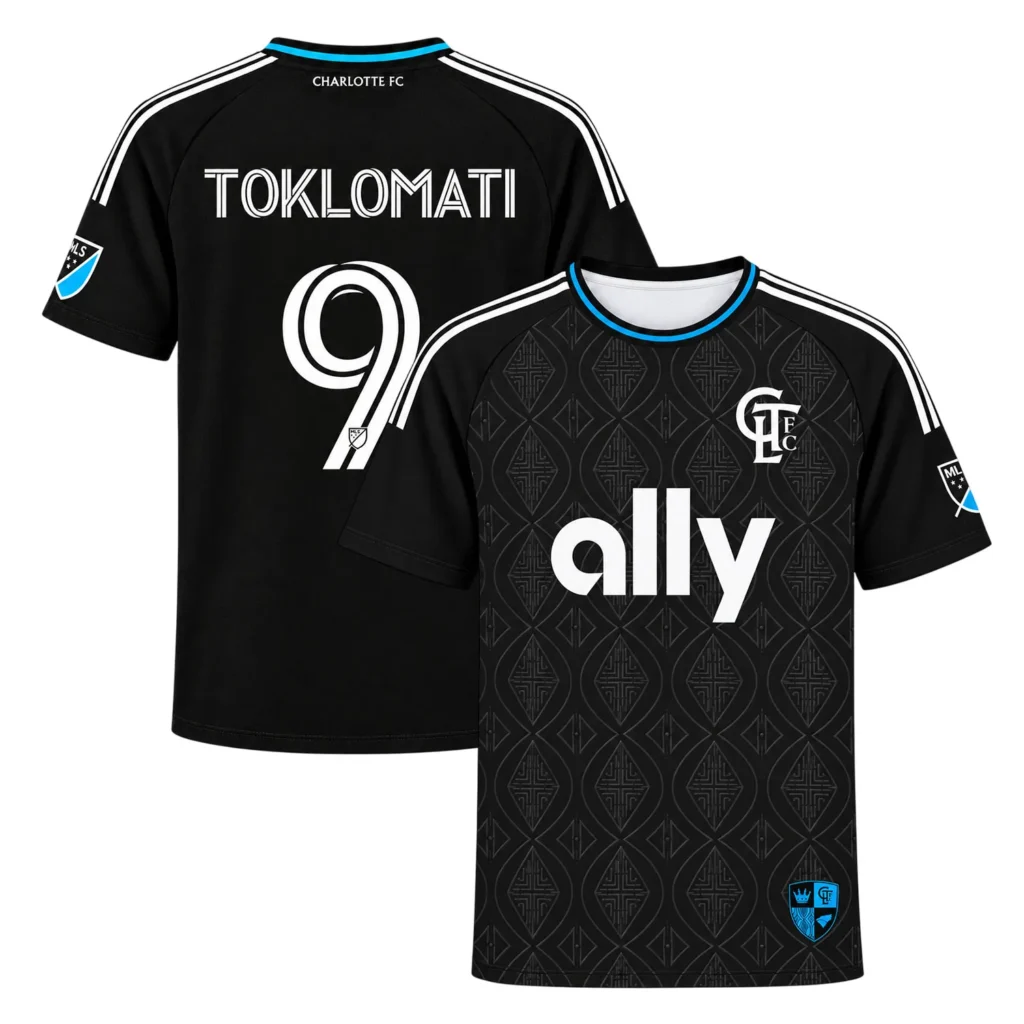 Idan Toklomati Charlotte FC Black Jersey Special Custom Player