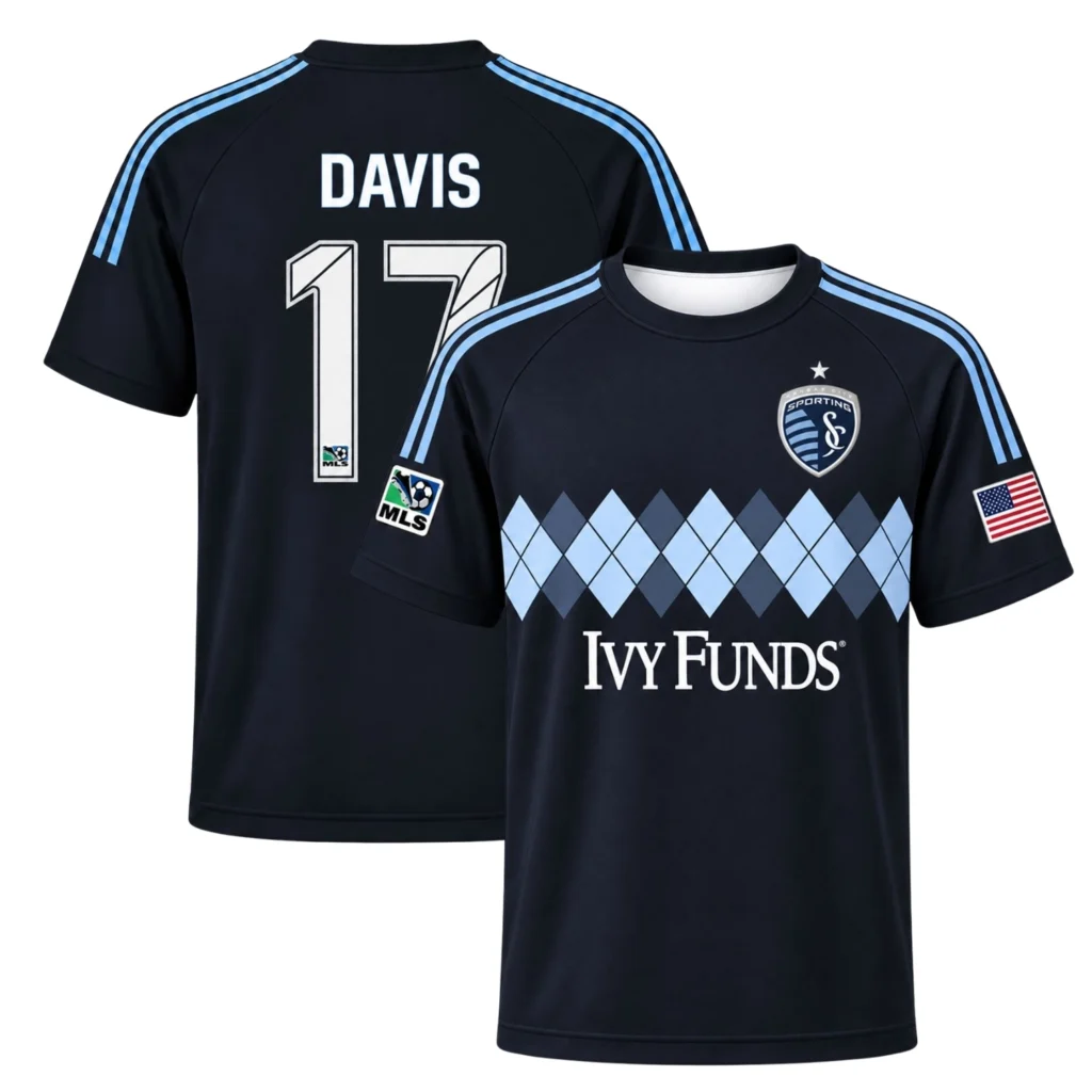 Jake Davis SKC Jersey Remarkable Black Argyle