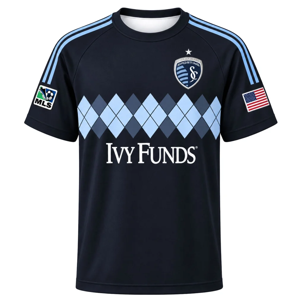 Jake Davis SKC Jersey Remarkable Black Argyle