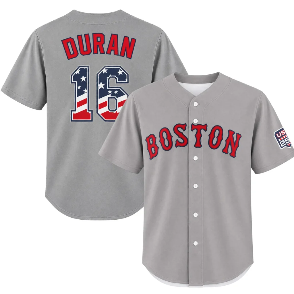 Jarren Duran Boston USA Flag Jersey Remarkable Merch Sport