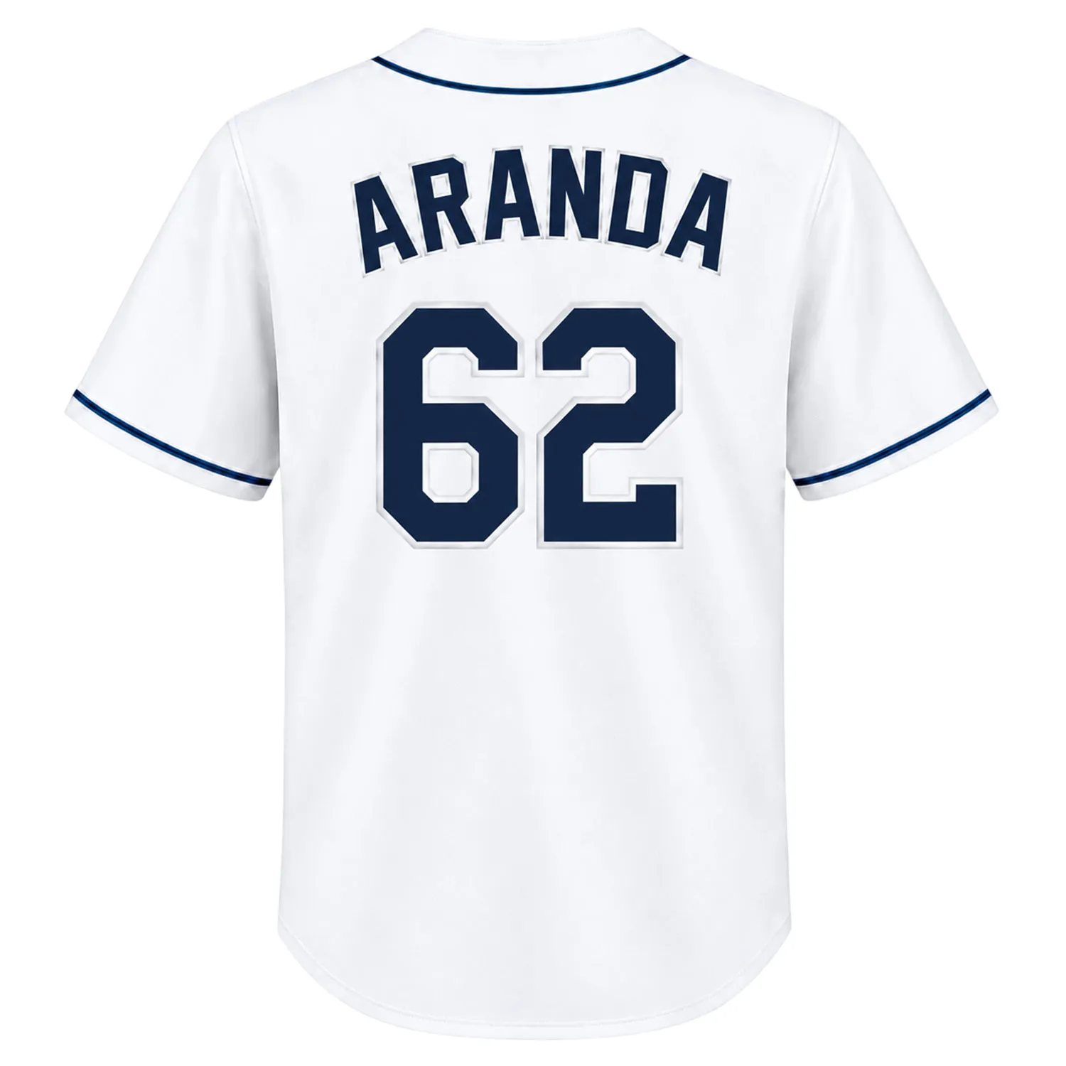 Jonathan Aranda Rays White Jersey Bold Name & Number - Image 3
