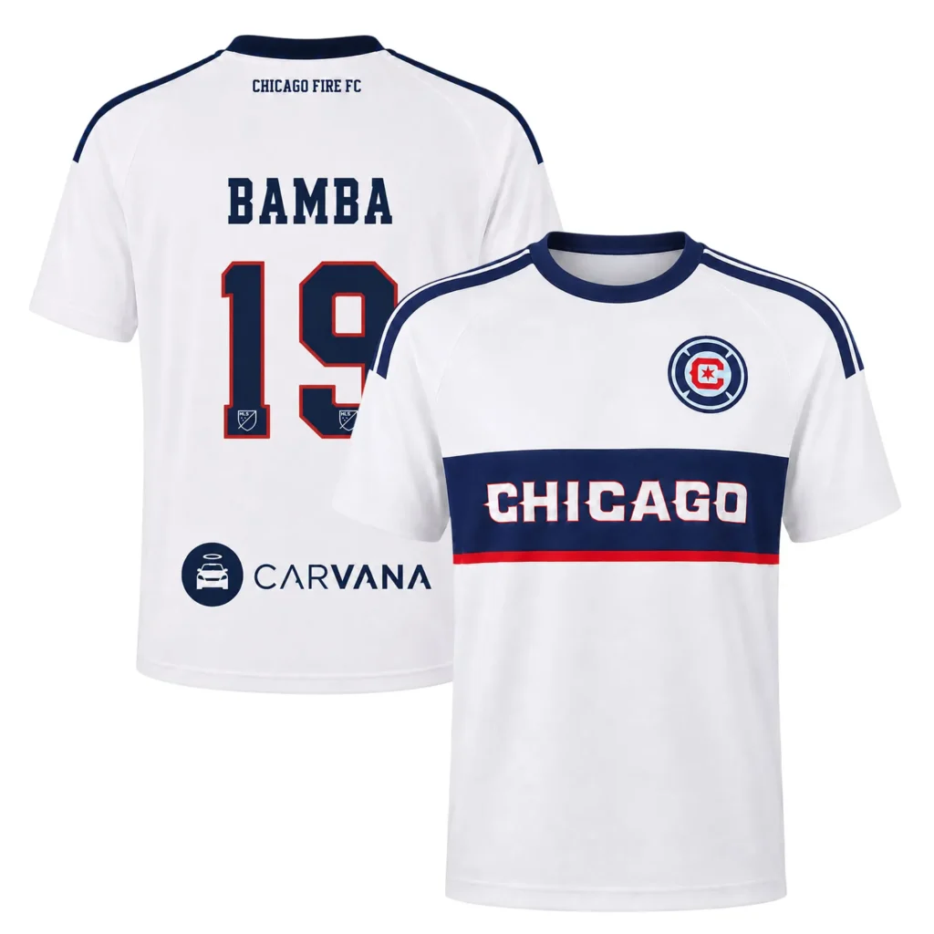 Jonathan Bamba Chicago Fire White Jersey Exclusive Merch Sport
