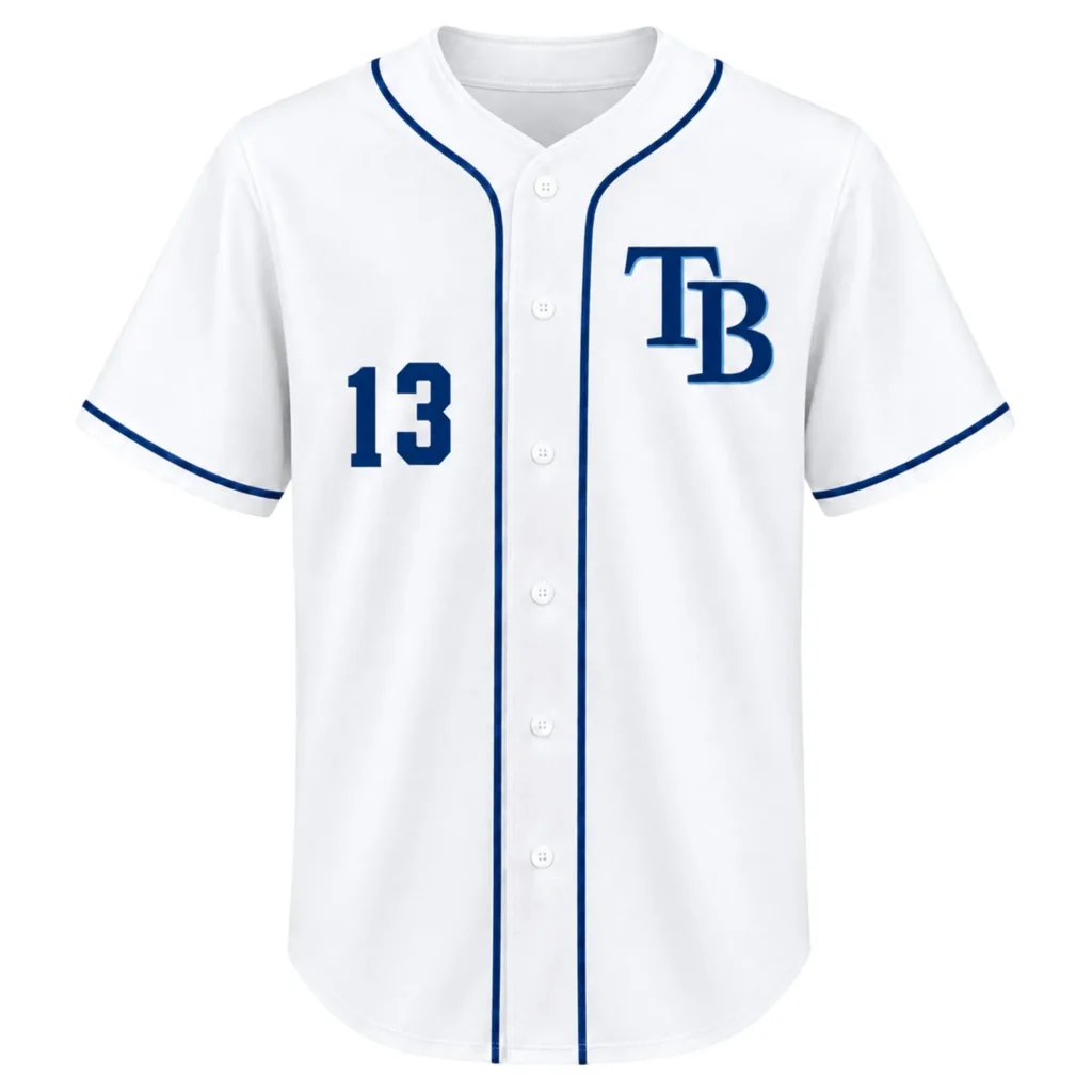 Junior Caminero 2026 White Jersey – TP Rays Vibrant Tee
