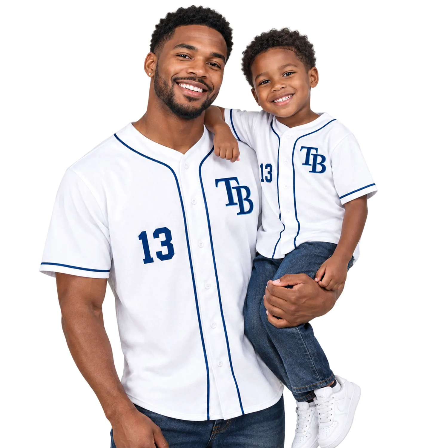 Junior Caminero 2026 White Jersey – TP Rays Vibrant Tee - Image 4