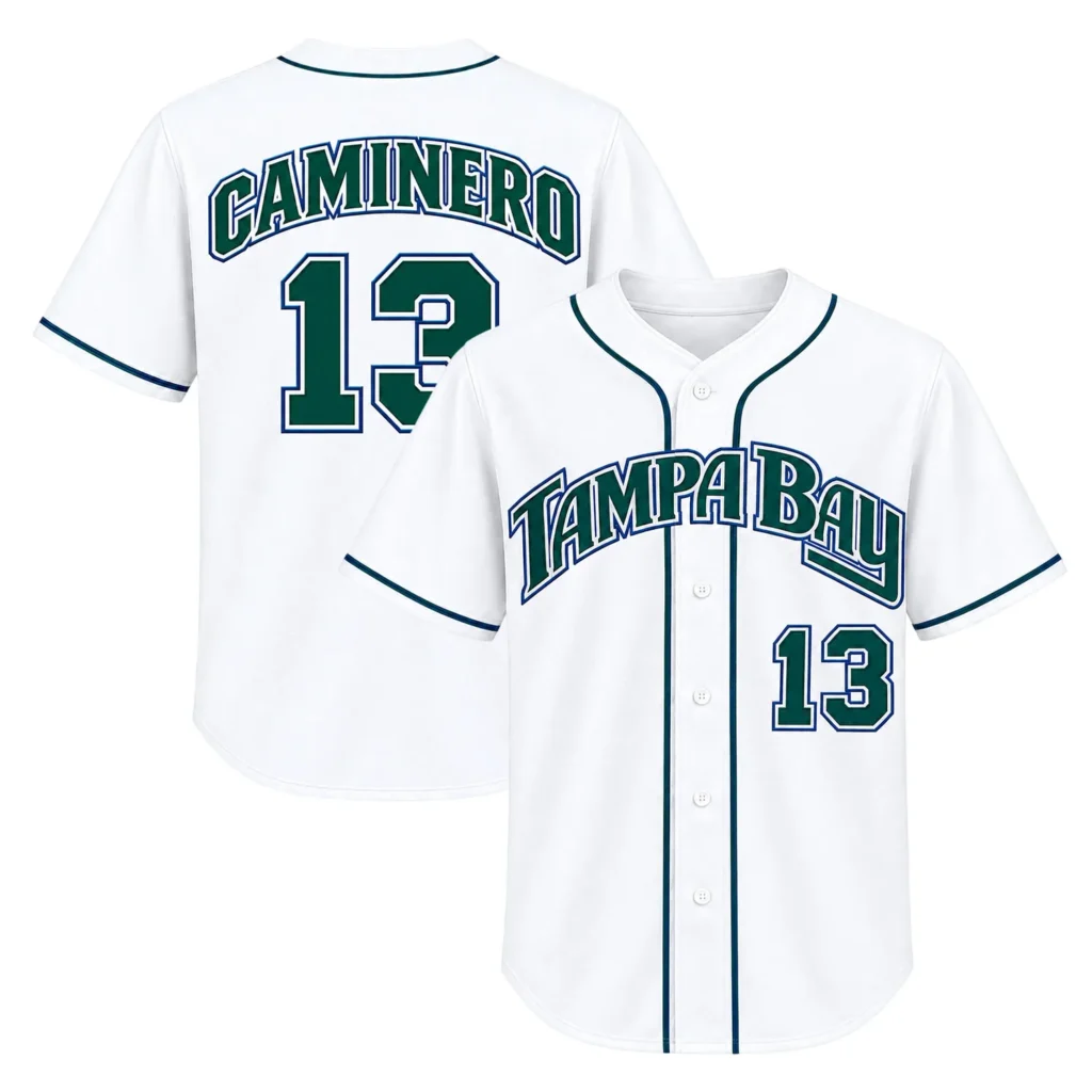 Junior Caminero Tampa Bay Rays Jersey History – Cool Fan Tee