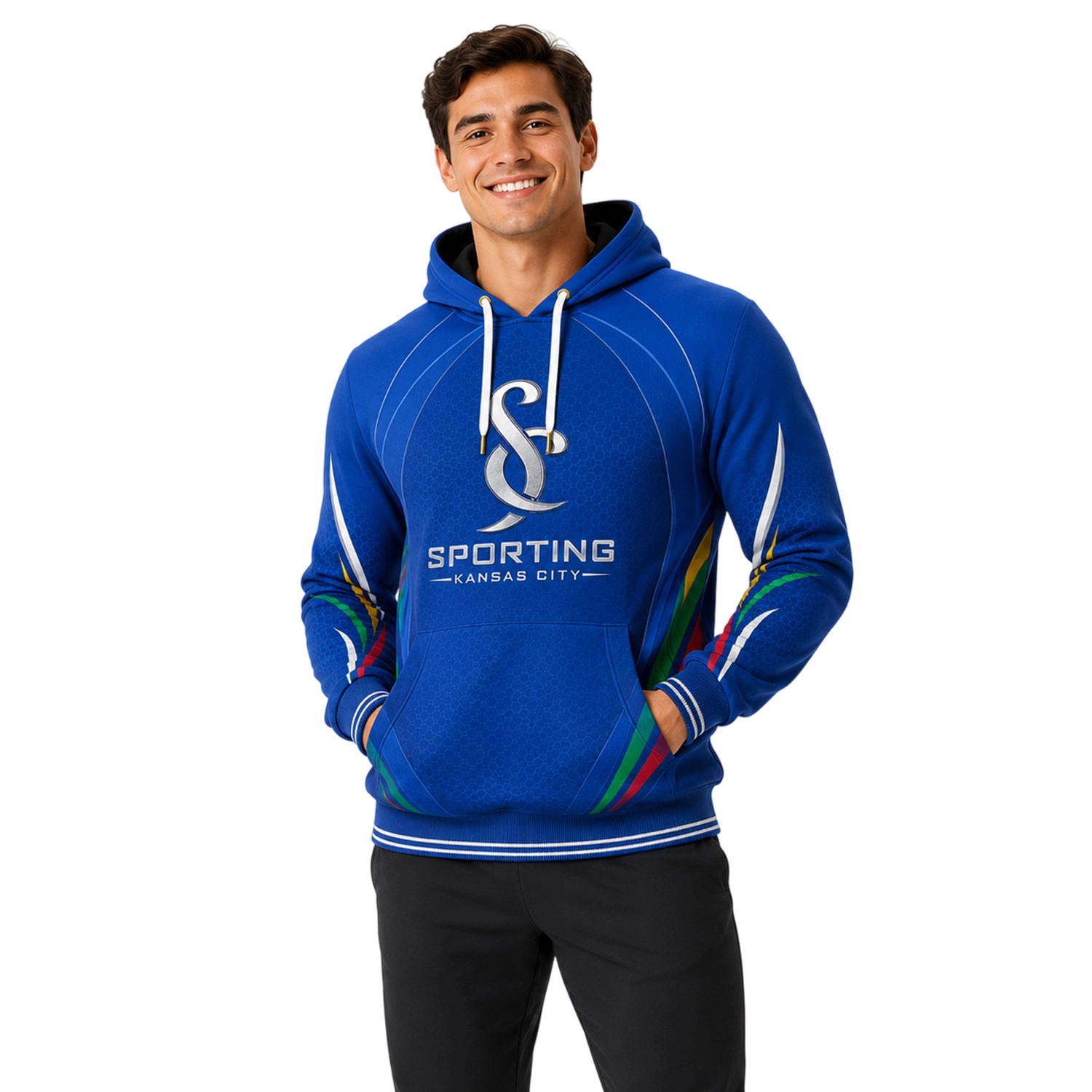 Kansas City Soccer Hoodie Custom Dynamic Heritage Accent - Image 4