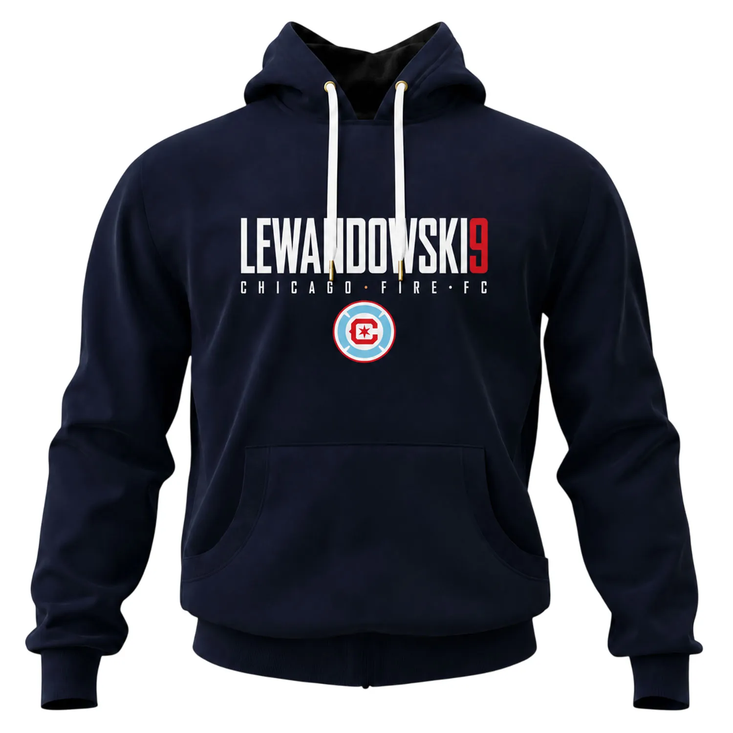Kids Lewandowski Chicago Fire Navy Hoodie Elite Fanwear - Image 2