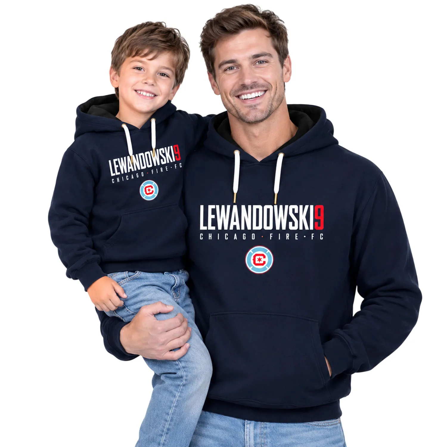 Kids Lewandowski Chicago Fire Navy Hoodie Elite Fanwear - Image 4