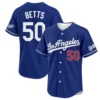 LA Dodgers Mookie Betts Deep Royal Jersey – Player Baseball Fan Apparel