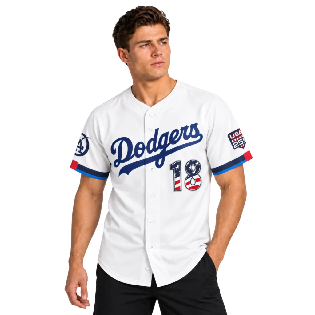 LA Dodgers Yoshinobu Yamamoto 2026 White Jersey – Bold Player Style